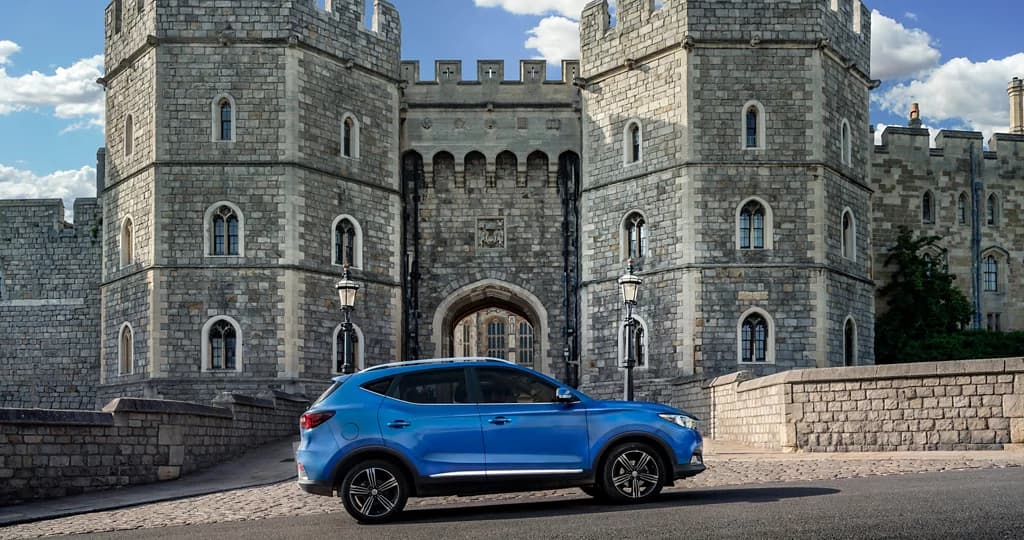 MG Car at Castle